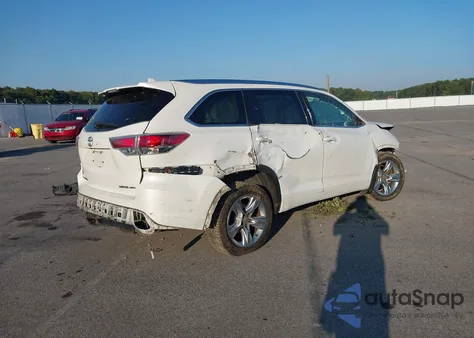 2015 Toyota Highlander Limited V6 from USA, damaged, VIN 5TDDKRFH6FS199610